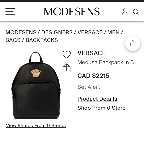 Versace Medusa plaque backpack - Picture 5 of 8